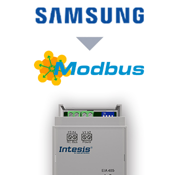 Intesis INMBSSAM001R000  Samsung NON-NASA units to Modbus RTU Interface - 1 unit