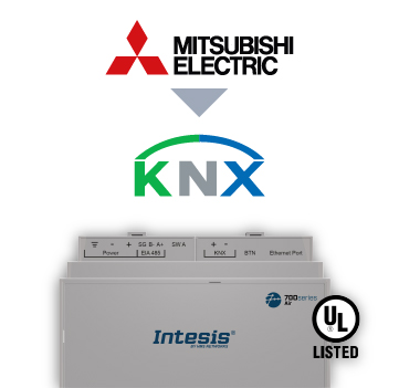 Intesis INKNXMIT100C000  Mitsubishi Electric City Multi systems to KNX Interface - 100 units
