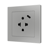 Zennio ZS55IEUA1US ZS55 – Euro-American socket with USB C