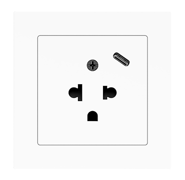 Zennio ZS55IEUA1US ZS55 – Euro-American socket with USB C