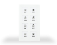 MDT RF-GTT8W.01 KNX RF+ Glass Push-button Plus