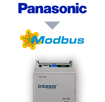Intesis INMBSPAN001I100  Panasonic Etherea AC units to Modbus RTU Interface - 1 unit