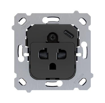 Zennio ZS55IEUA1US ZS55 – Euro-American socket with USB C