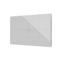 Zennio ZVIFXLX8S Flat XL X10, Silver