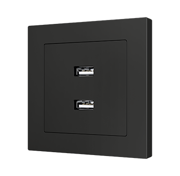 Zennio 8300007 + 8300008XX ZS55 – USB A+A Charger