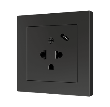 Zennio ZS55IEUA1US ZS55 – Euro-American socket with USB C