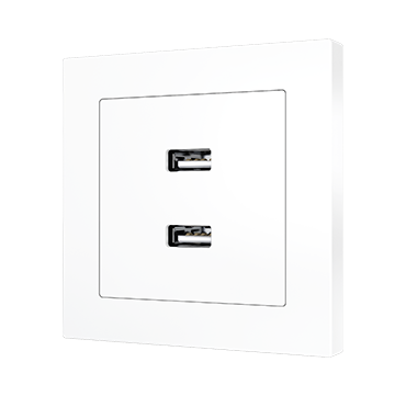 Zennio 8300007 + 8300008XX ZS55 – USB A+A Charger