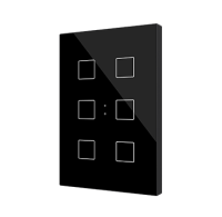 Zennio ZVIFXLX6A Flat XL X10, Anthracite