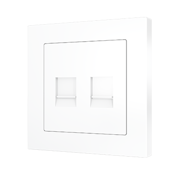 Zennio 8300037+47+13XX ZS55 – Double RJ45 outlet
