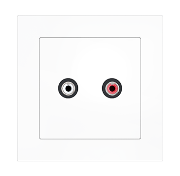 Zennio 8300022 +51 + 23XX ZS55 – RCA audio outlet