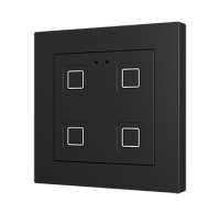 Zennio ZVIT55X4A Tecla 55 X4*, Black