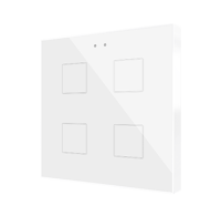 Zennio ZVIF4VTGW Flat 4 vT, Glossy White