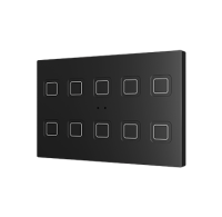 Zennio ZVIT55X10A Tecla XL X10*, Black