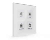 MDT BE-GTT4W.01 Glass Push-button Plus