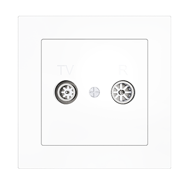 Zennio 8300048 + 15XX ZS55 – TV-R Aerial Socket