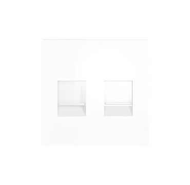 Zennio 8300037+47+13XX ZS55 – Double RJ45 outlet