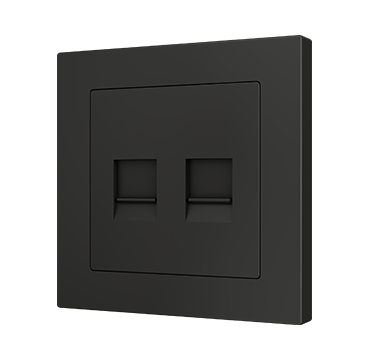Zennio 8300037+47+13XX ZS55 – Double RJ45 outlet