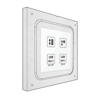 Zennio ZAC-FLSQTMD Flush mounting – Square TMD family (accessory)