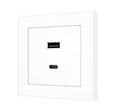 Zennio ZSI2UCA + ZS55C2UCAY ZS55 – USB C+A Charger