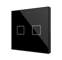 Zennio ZVIF2VTA Flat 2 vT, Black