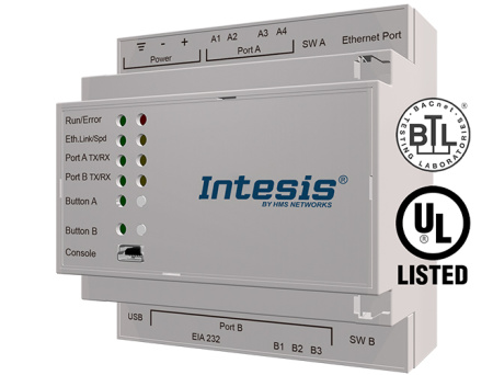 Intesis INBACHIS064O000  Hisense VRF systems to BACnet IP/MSTP Interface - 64 units