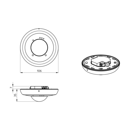 BEG Luxomat 93530 KNX Gen7 Deluxe occupancy detector PD2N-KNXs-OCCULOG-DX-FC