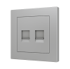Zennio 8300037+47+13XX ZS55 – Double RJ45 outlet