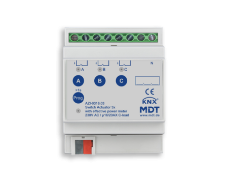 MDT AZI-0316.03 Switch Actuator AZI active power measurement | series .03