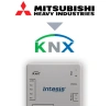 Intesis INKNXMHI001R000  Mitsubishi Heavy Industries FD and VRF systems to KNX Interface with Binary Inputs - 1 unit