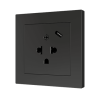 Zennio ZS55IEUA1US ZS55 – Euro-American socket with USB C