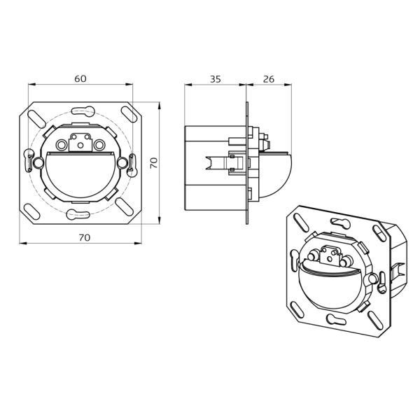 BEG Luxomat 93525 KNX Gen7 Deluxe occupancy detector Indoor 180-KNXs-DX covering not included