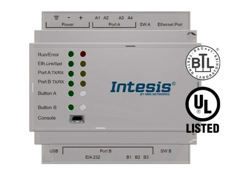 Intesis INBACACA004I000 Bosch Commercial & VRF süsteemid BACnet IP/MSTP-le – 4 RÜ