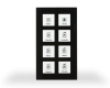 MDT RF-GTT8S.01 KNX RF+ Glass Push-button Plus