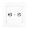 Zennio 8300048 + 15XX ZS55 – TV-R Aerial Socket