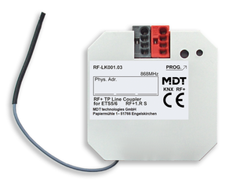MDT RF-LK001.03 KNX RF+ Line Coupler, floush mounted