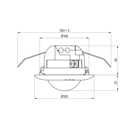BEG Luxomat 93513 KNX Gen7 Deluxe hõivatusandurid PD2N-KNXs-DX-FM