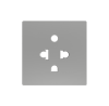 Zennio ZS55IEUAS+ZS55CEUAX ZS55 – Euro-American socket