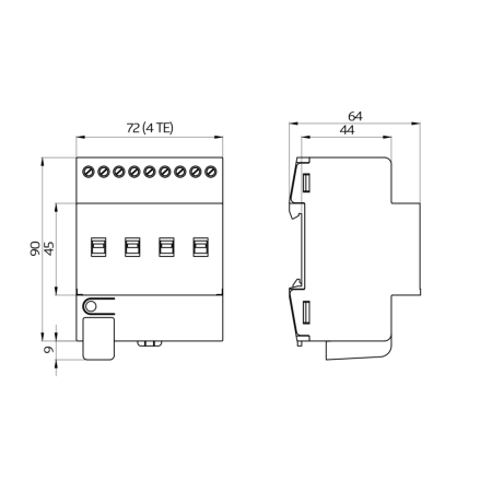 BEG Luxomat 93336 KNX lüliti ajamid SA8 - 230 / 16 / H / KNX REG