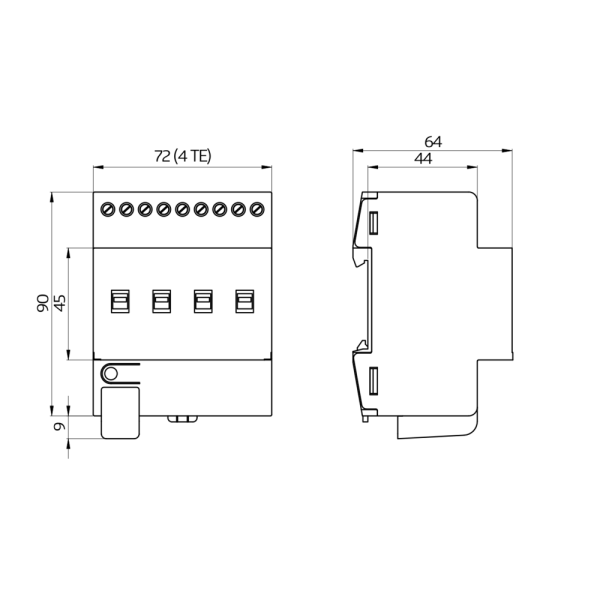 BEG Luxomat 93336 KNX lüliti ajamid SA8 - 230 / 16 / H / KNX REG