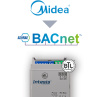 Intesis INBACMID001I100  Midea Commercial & VRF systems to BACnet MSTP Interface - 1 unit