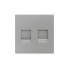 Zennio 8300037+47+13XX ZS55 – Double RJ45 outlet