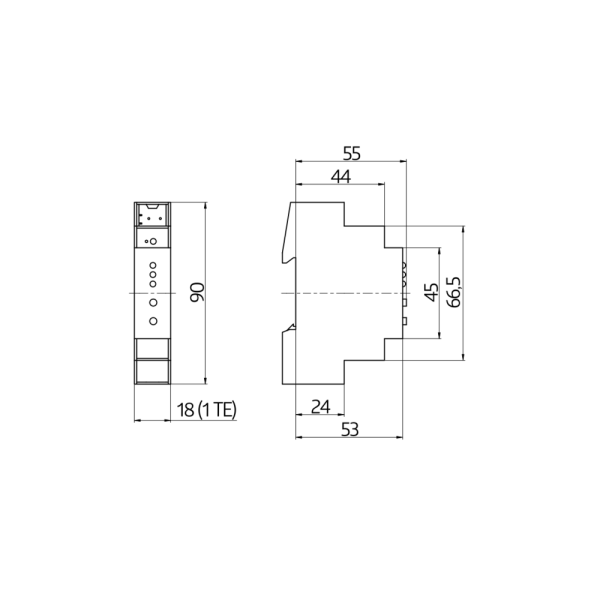 BEG Luxomat 90404 KNX süsteemi seadmed LAN-IF/KNXs REG