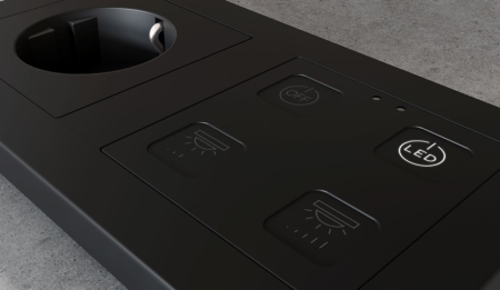 Zennio ZVIT55X1S Tecla 55 X1*, Silver